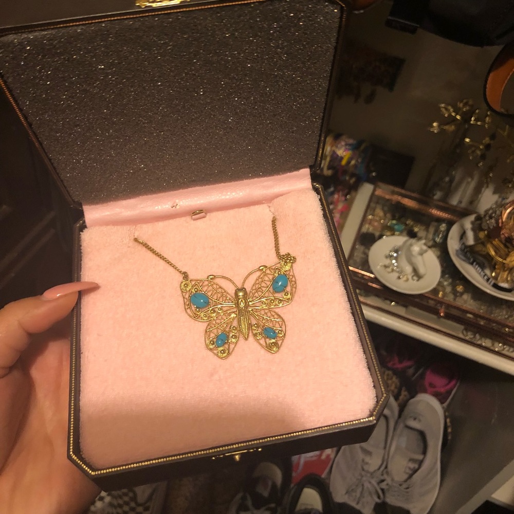 SOLD Juicy Couture butterfly necklace